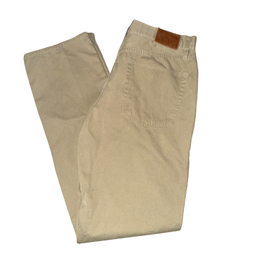 Polo Ralph Lauren Authentic Dungarees 34/34‎ Tan Khaki Straight Leg Twill Pants
